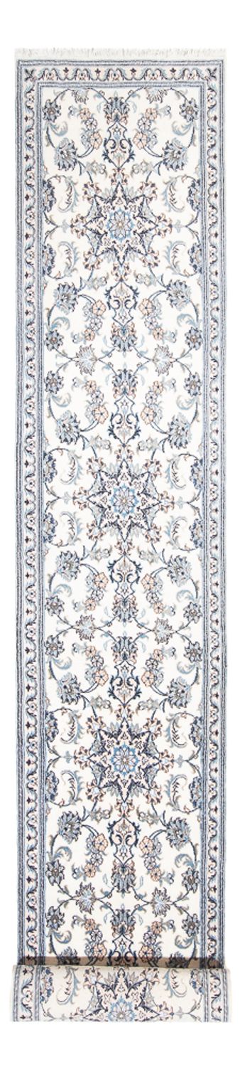 Runner Perser Rug - Nain - 400 x 80 cm - silver