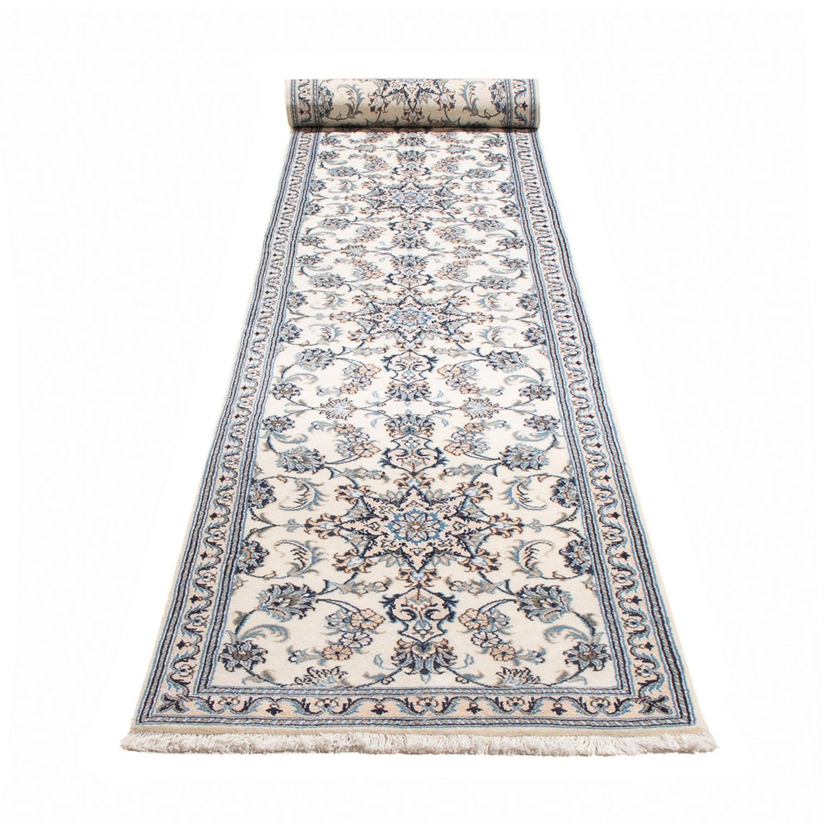 Runner Perser Rug - Nain - 400 x 80 cm - silver