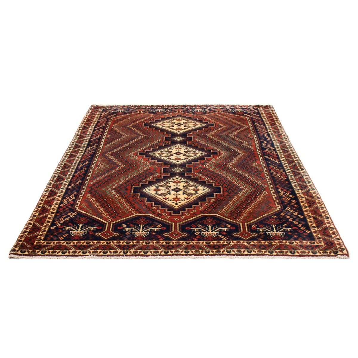 Perser Rug - Nomadic - 208 x 142 cm - red