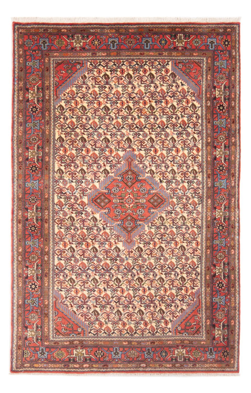 Perser Rug - Nomadic - 198 x 123 cm - cream