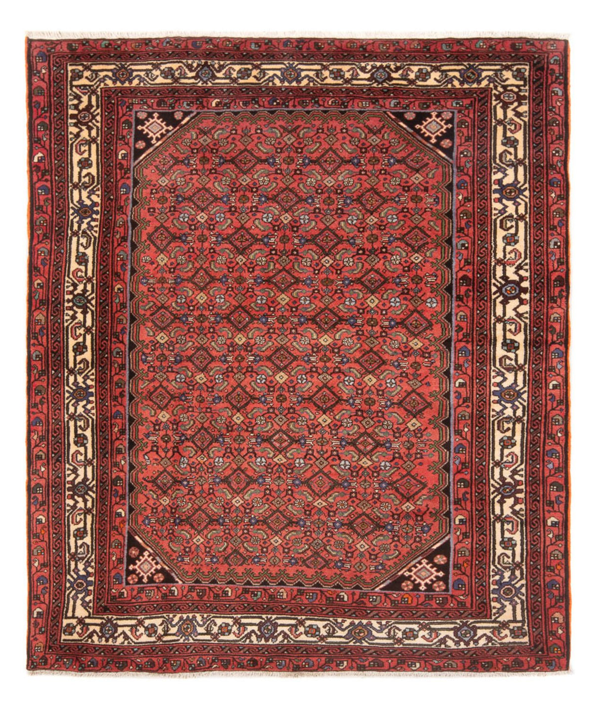 Perser Rug - Nomadic - 202 x 160 cm - red