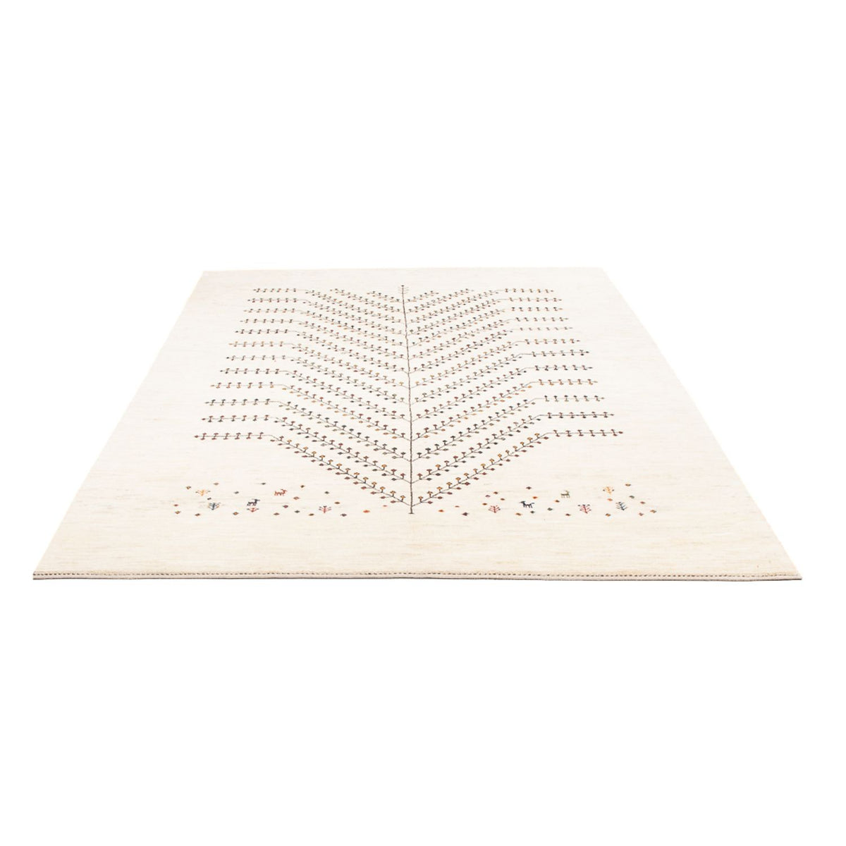 Gabbeh Rug - Loribaft Perser - 233 x 166 cm - white