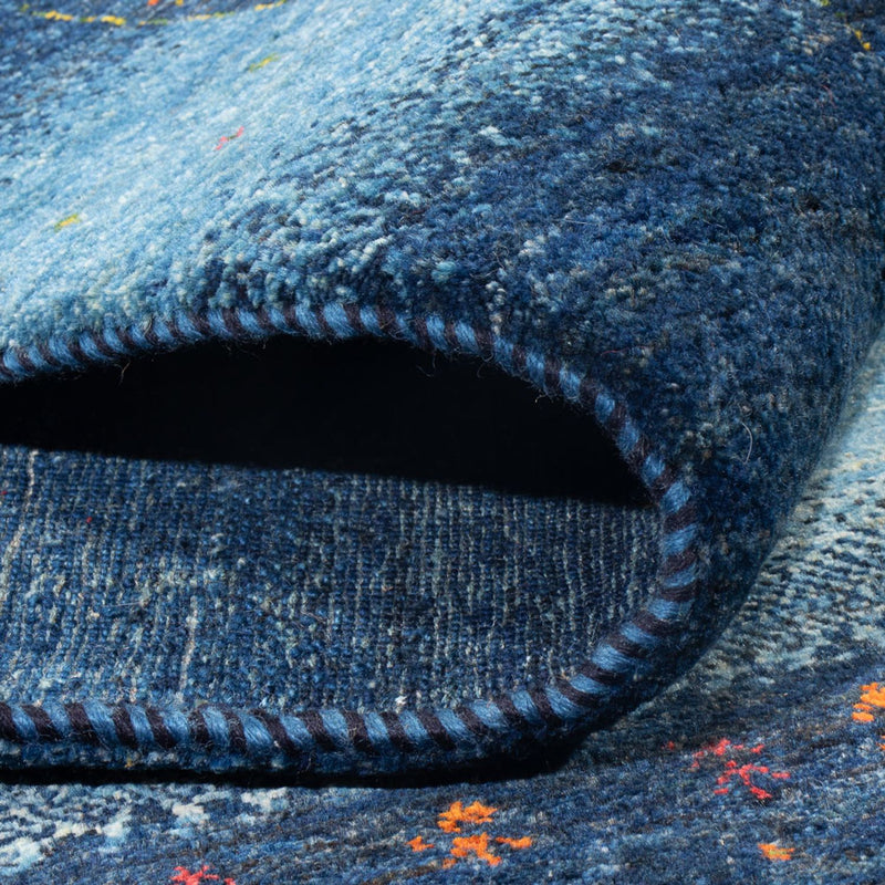 Gabbeh Rug - Loribaft Perser - 216 x 183 cm - dark blue