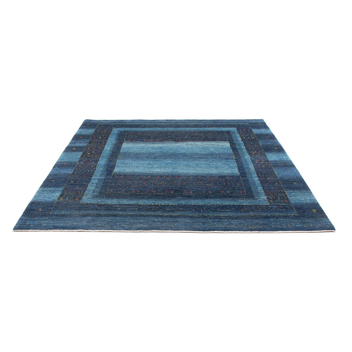 Gabbeh Rug - Loribaft Perser - 216 x 183 cm - dark blue