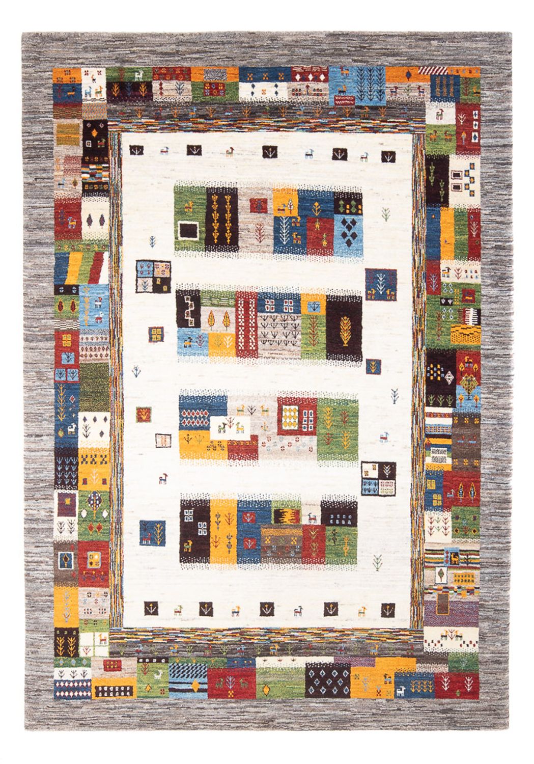 Gabbeh Rug - Loribaft Perser - 258 x 178 cm - multicolored