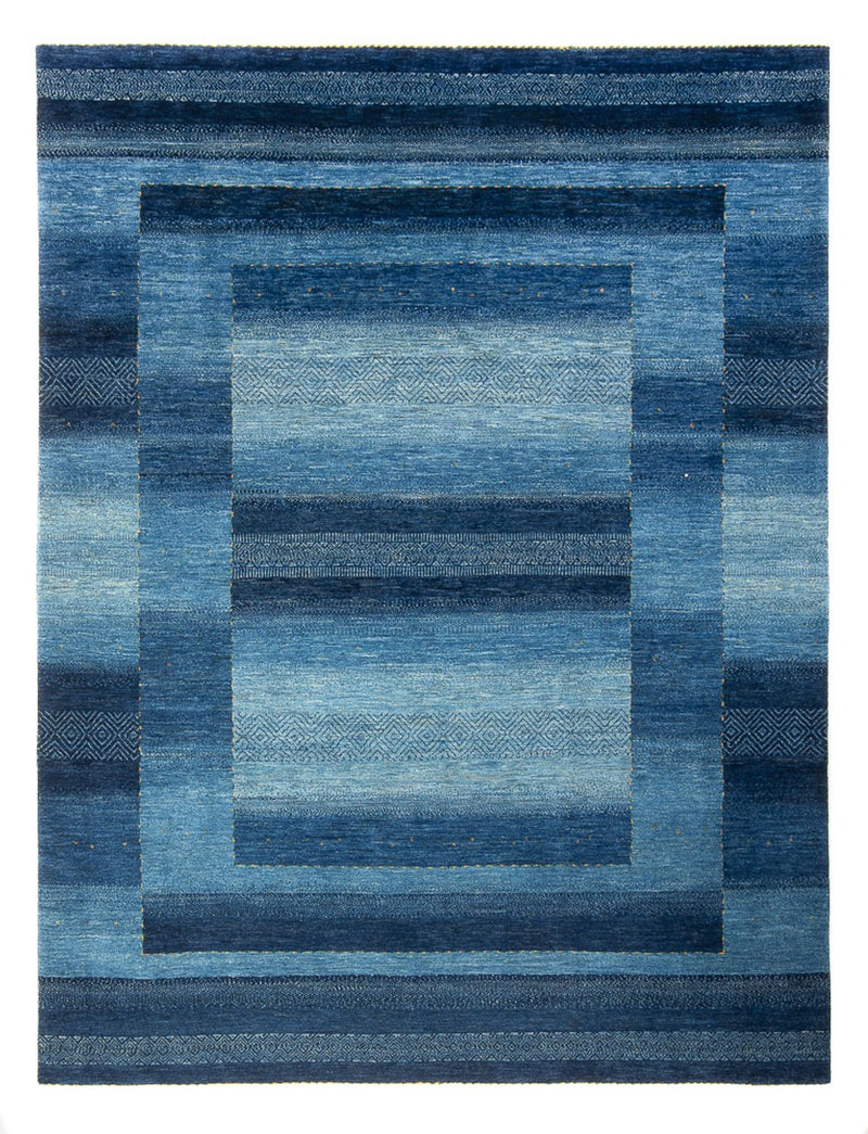 Gabbeh Rug - Loribaft Perser - 286 x 212 cm - sea blue