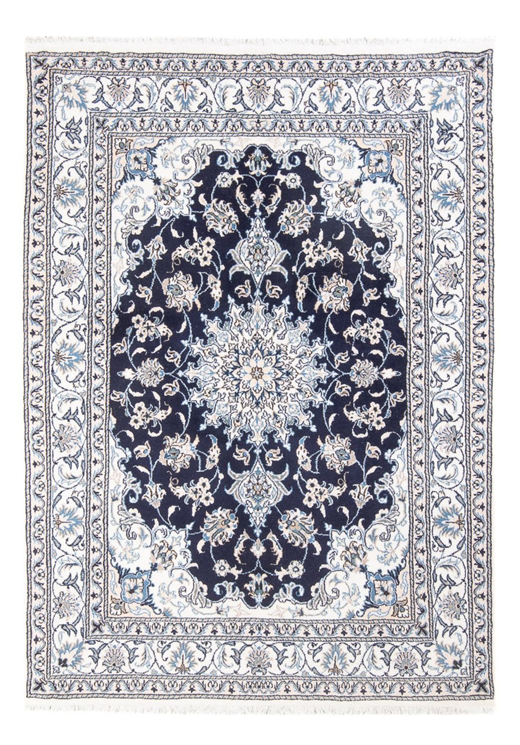 Perser Rug - Nain - Royal - 208 x 146 cm - dark blue