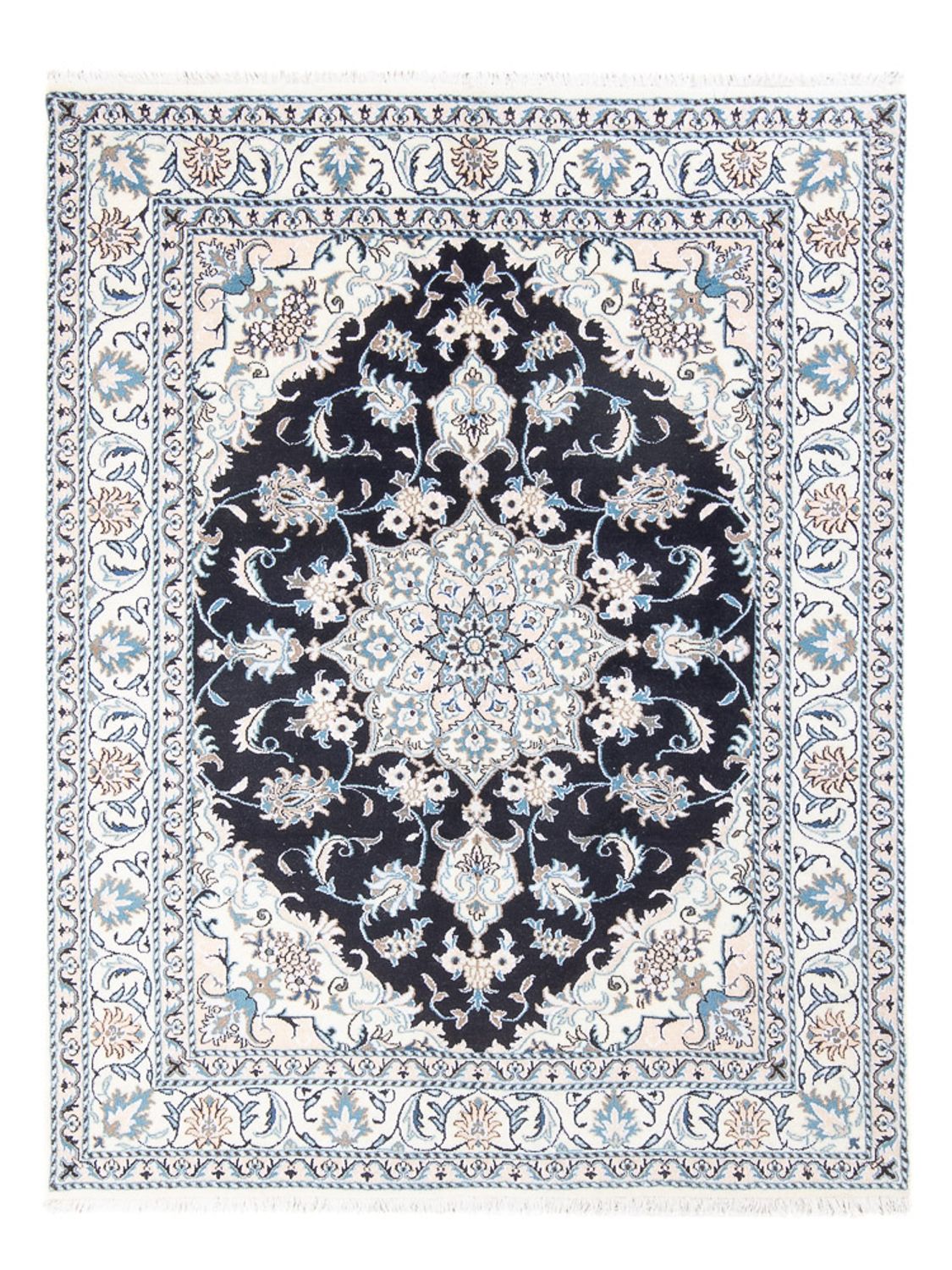 Perser Rug - Nain - Royal - 192 x 148 cm - dark blue