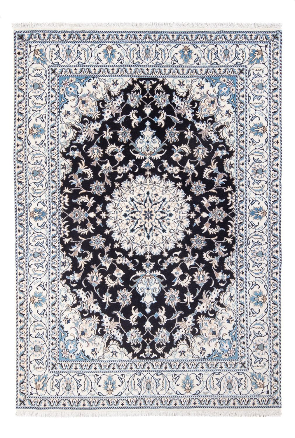 Perser Rug - Nain - 234 x 166 cm - dark blue