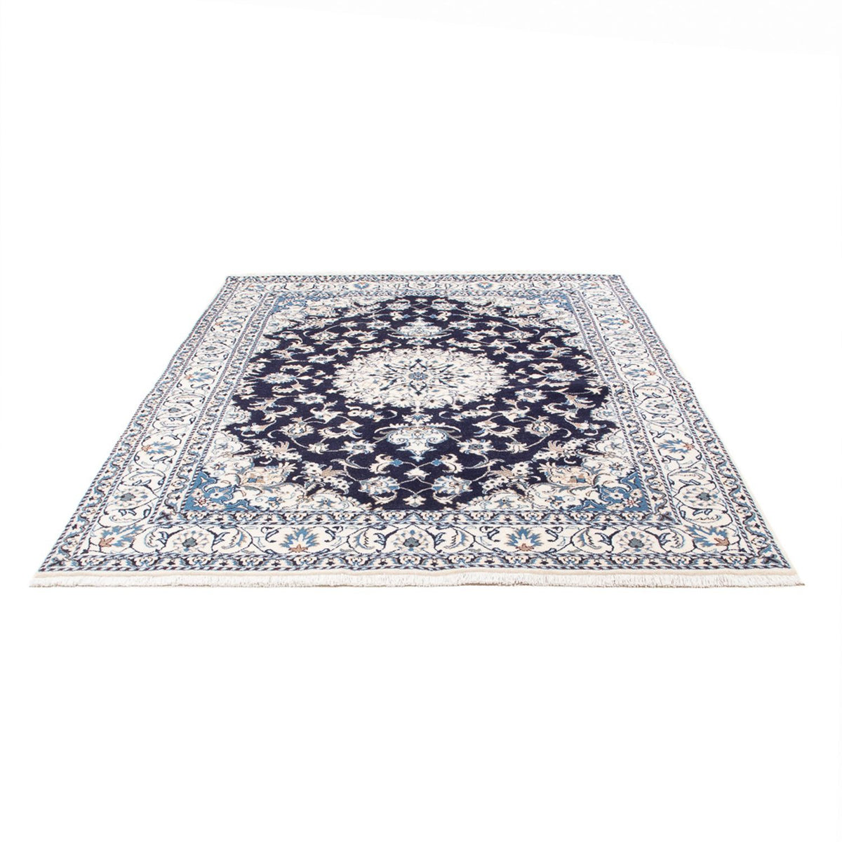 Perser Rug - Nain - 226 x 167 cm - dark blue