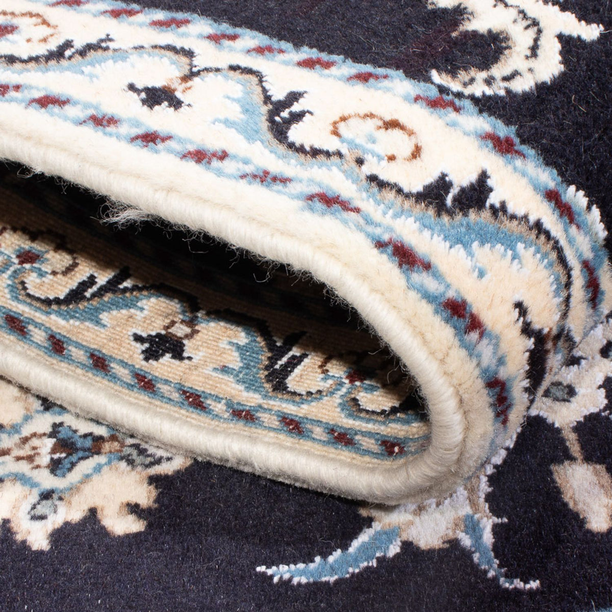 Perser Rug - Nain - 137 x 89 cm - dark blue