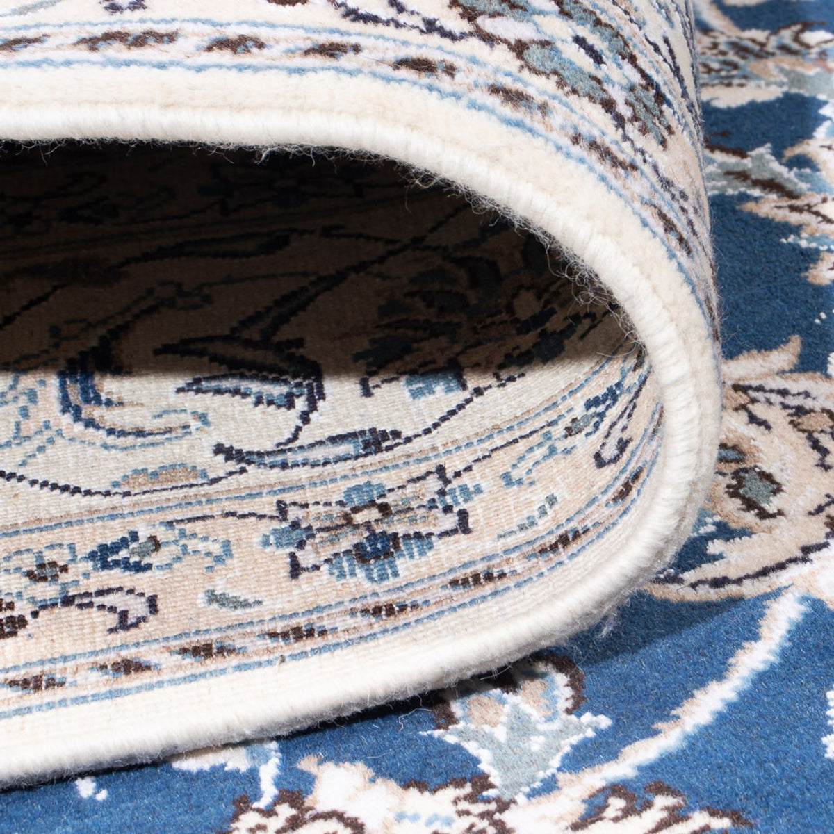 Perser Rug - Nain - 293 x 194 cm - dark blue