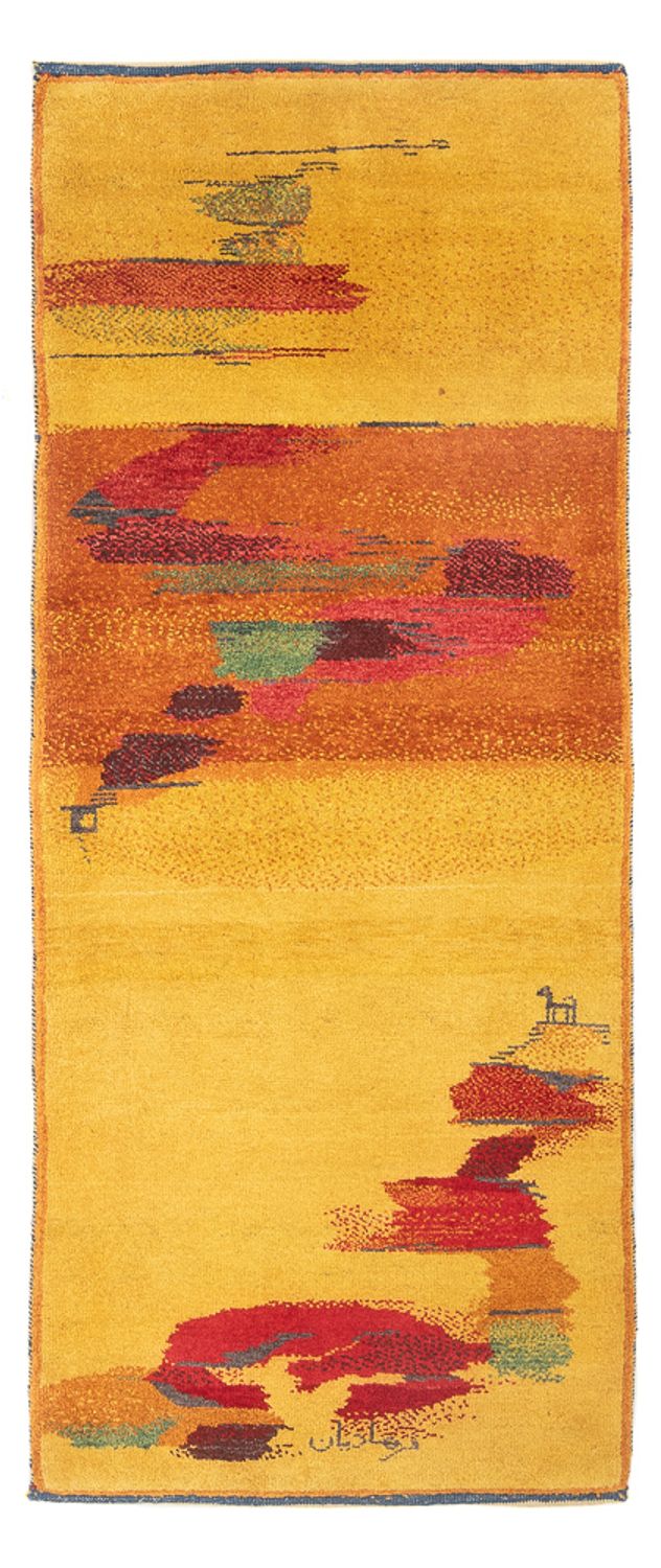Runner Gabbeh Rug - Perser - 213 x 85 cm - multicolored