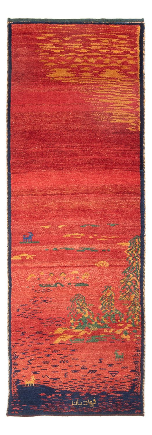 Runner Gabbeh Rug - Perser - 235 x 75 cm - multicolored