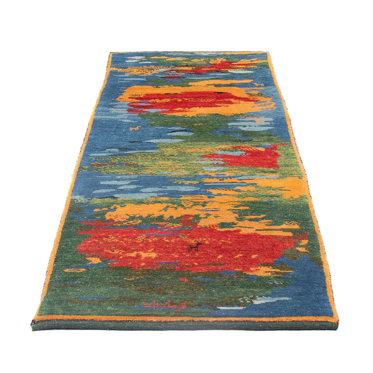 Runner Gabbeh Rug - Perser - 242 x 78 cm - multicolored