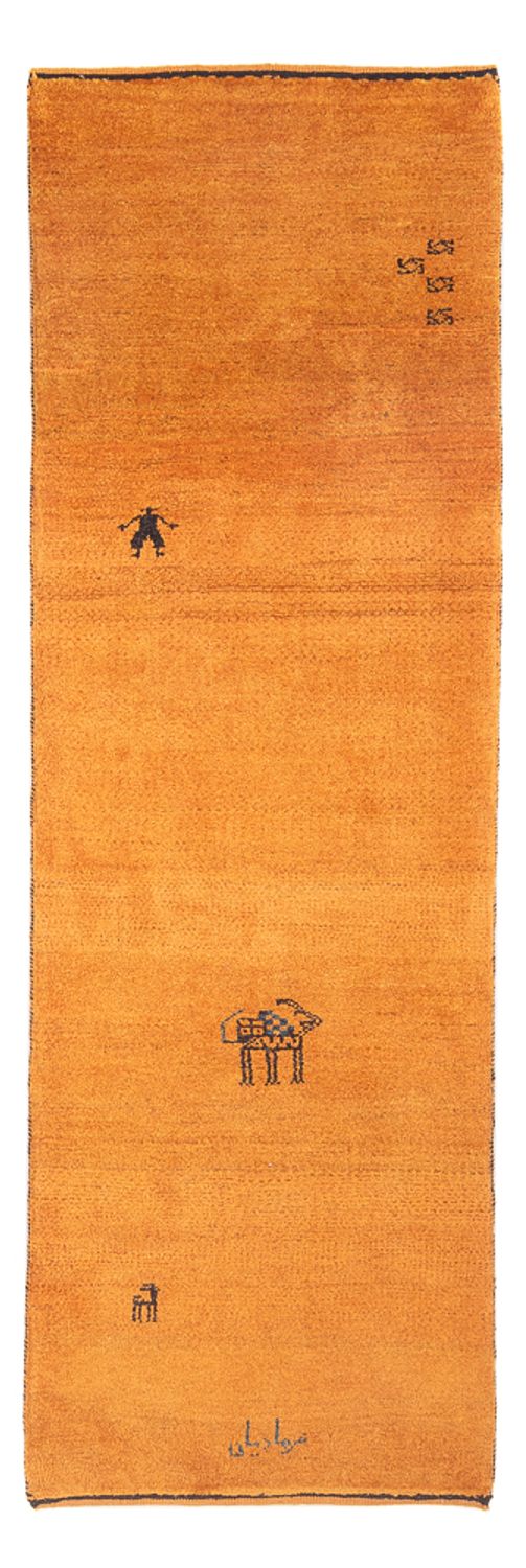 Runner Gabbeh Rug - Perser - 220 x 74 cm - orange