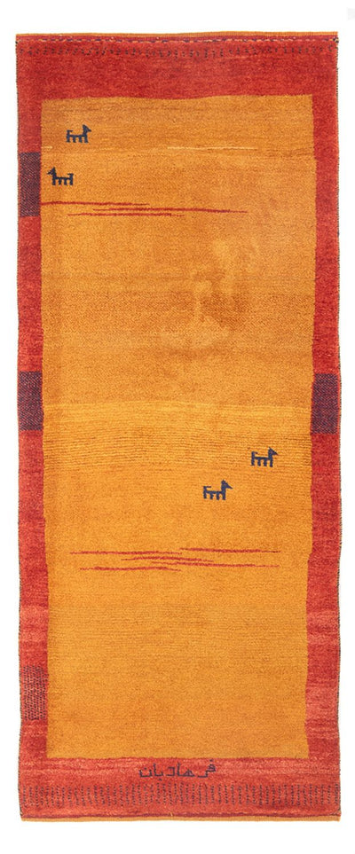 Persian Gabbeh Rug 82x216cm - Perserteppich Wollteppich