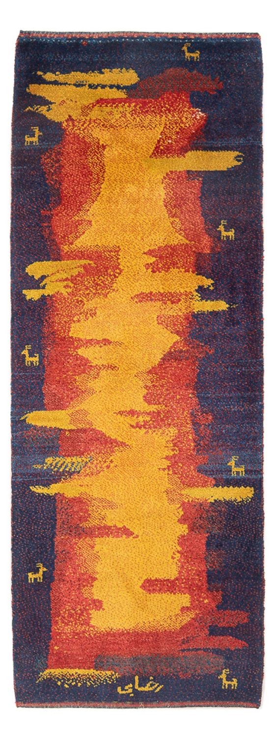 Runner Gabbeh Rug - Perser - 212 x 80 cm - multicolored