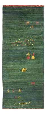 Runner Gabbeh Rug - Perser - 202 x 78 cm - green