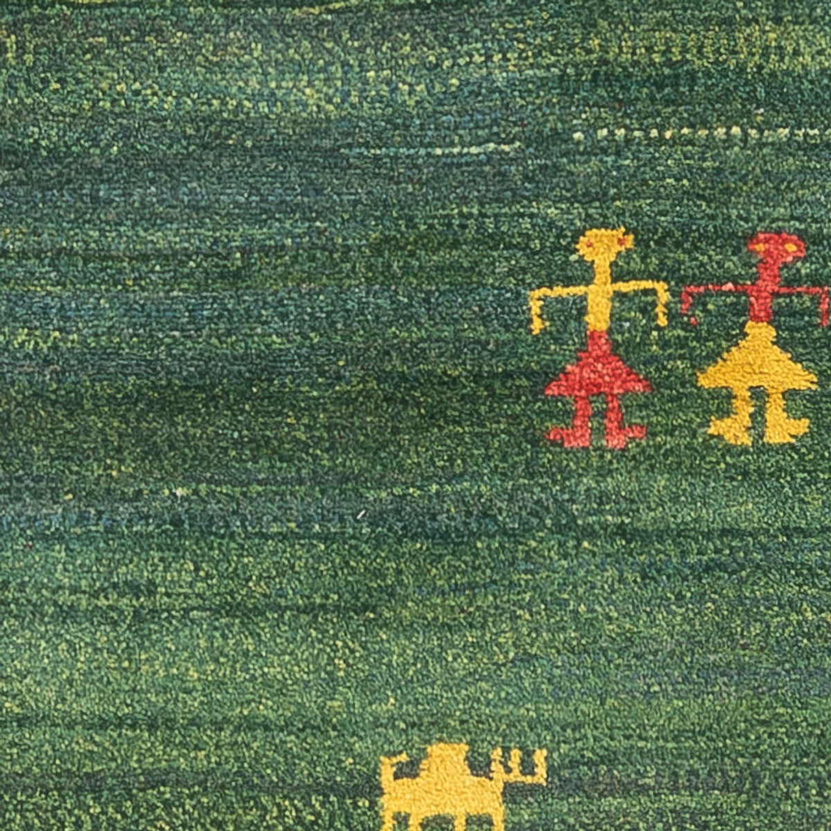 Runner Gabbeh Rug - Perser - 202 x 78 cm - green