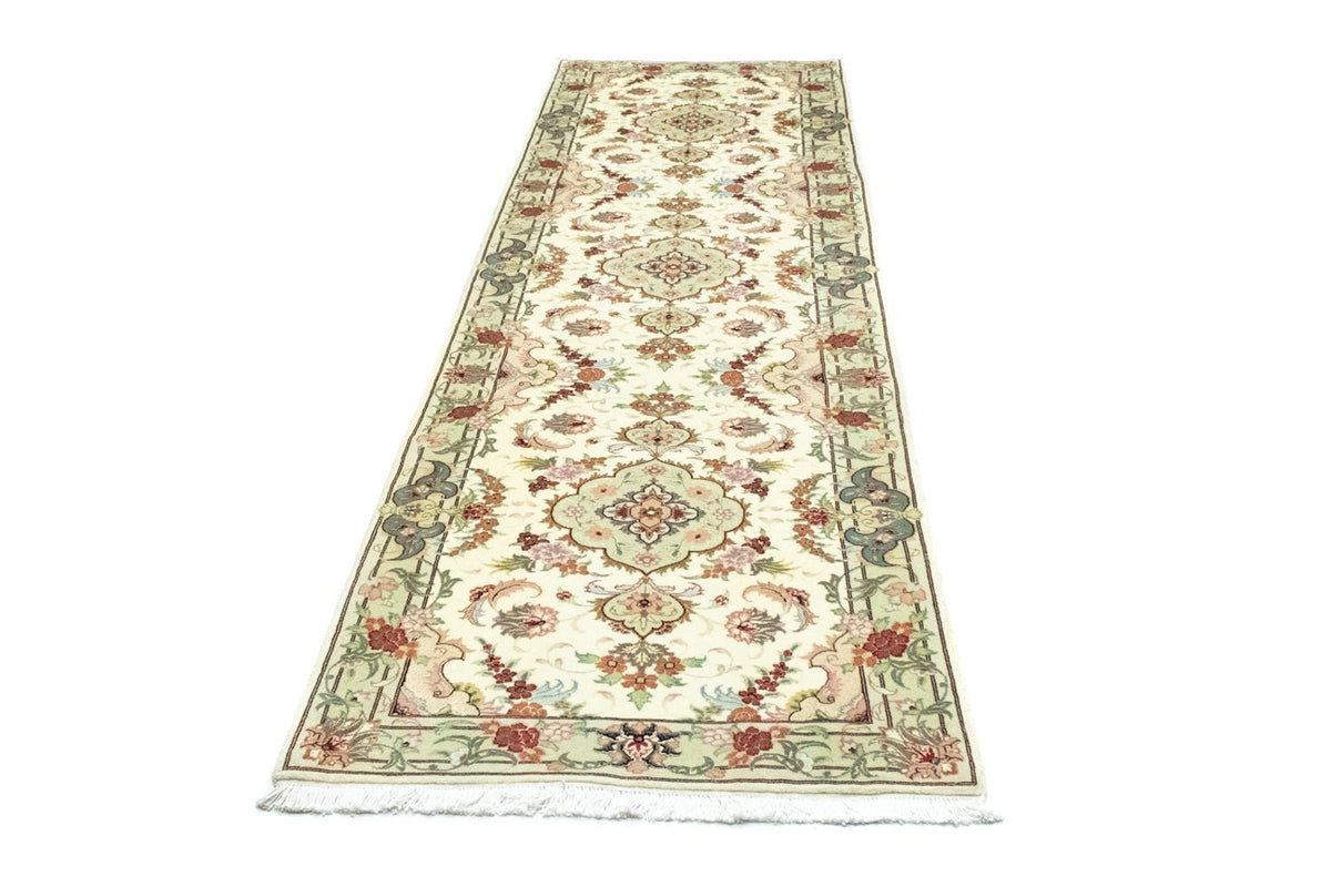 Runner Perser Rug - Tabriz - 303 x 83 cm - beige