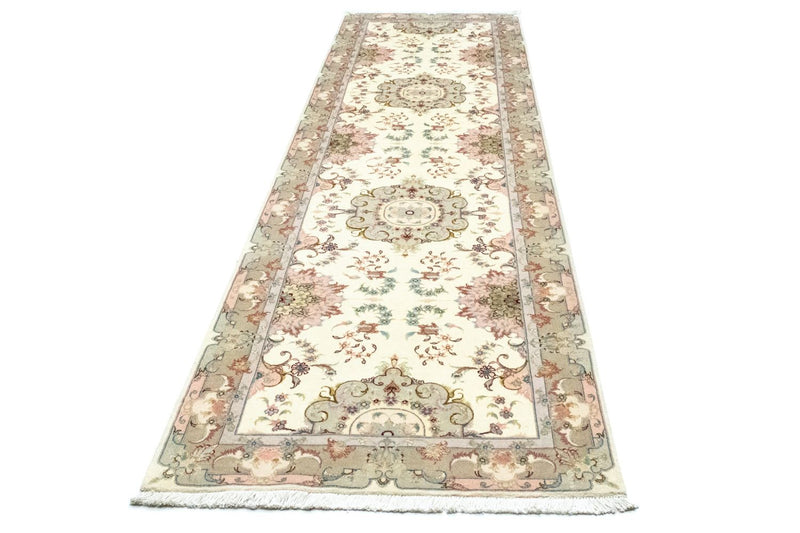 Runner Perser Rug - Tabriz - 337 x 90 cm - beige