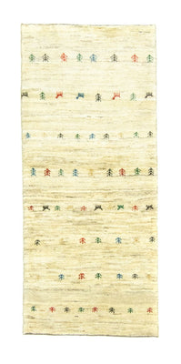 Runner Gabbeh Rug - Perser - 184 x 82 cm - beige