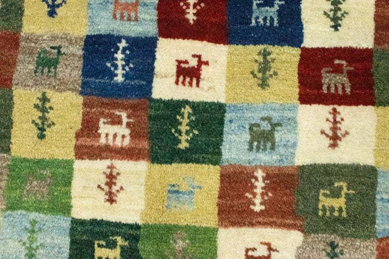 Gabbeh Rug - Perser - 136 x 100 cm - colorful