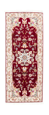 Runner Perser Rug - Tabriz - Royal - 200 x 83 cm - red