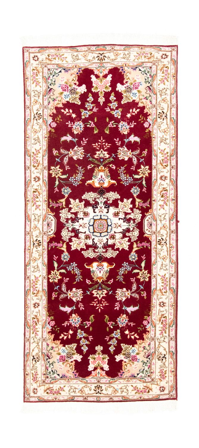 Runner Perser Rug - Tabriz - Royal - 202 x 81 cm - red