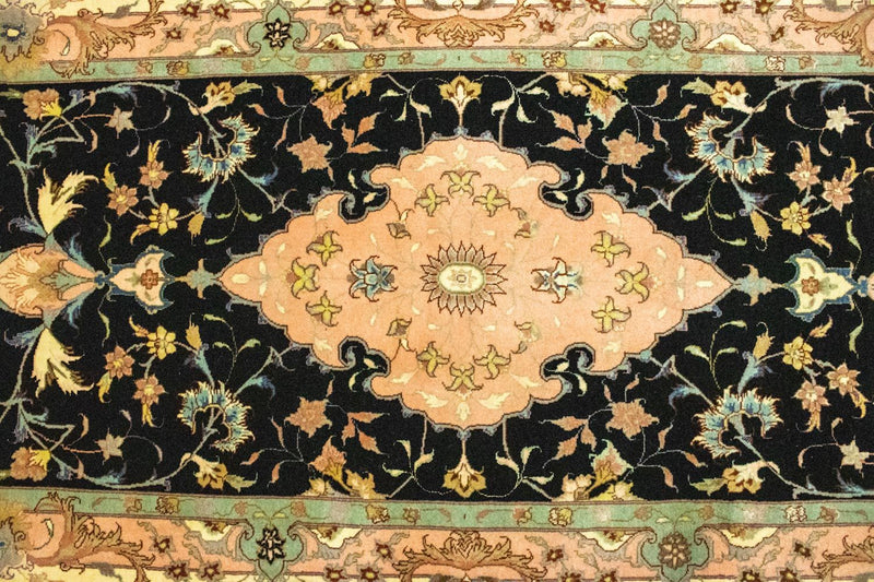 Runner Perser Rug - Tabriz - Royal - 290 x 84 cm - black