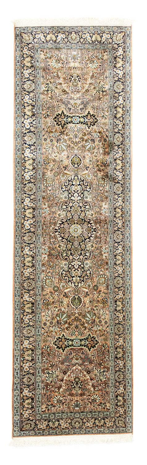 Runner Silk Rug - Kashmir Silk - 278 x 77 cm - red