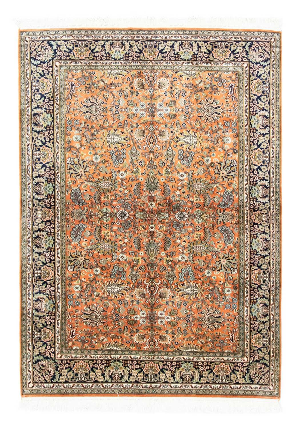 Silk Rug - Kashmir Silk - 181 x 130 cm - rust