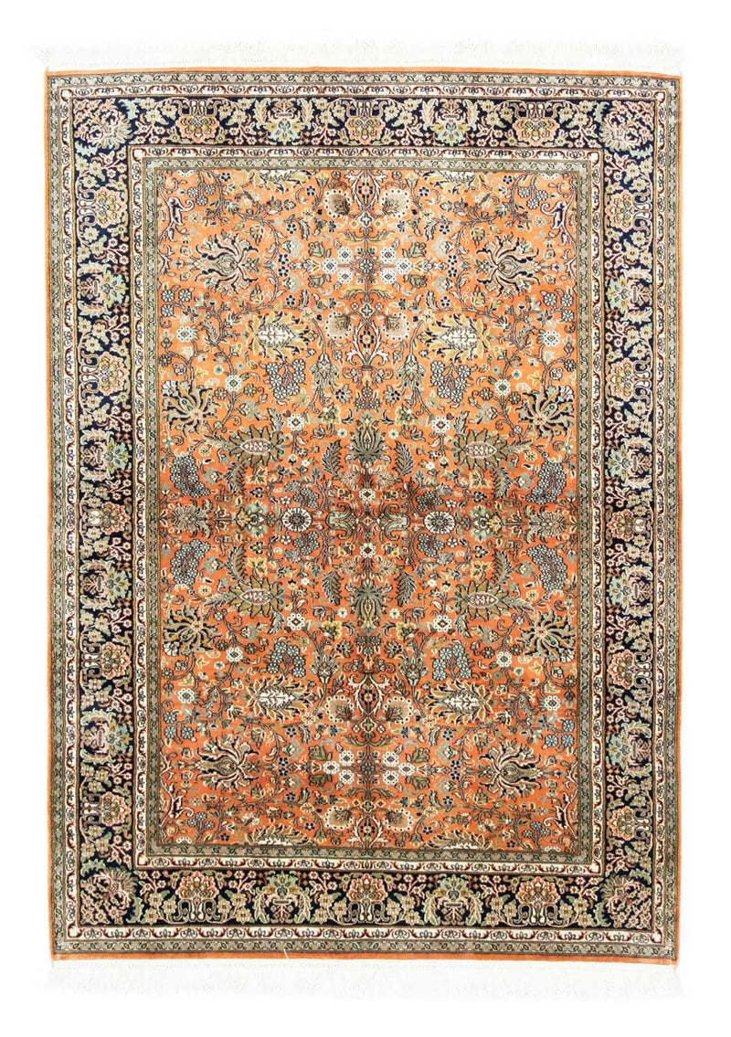 Silk Rug - Kashmir Silk - 181 x 130 cm - rust