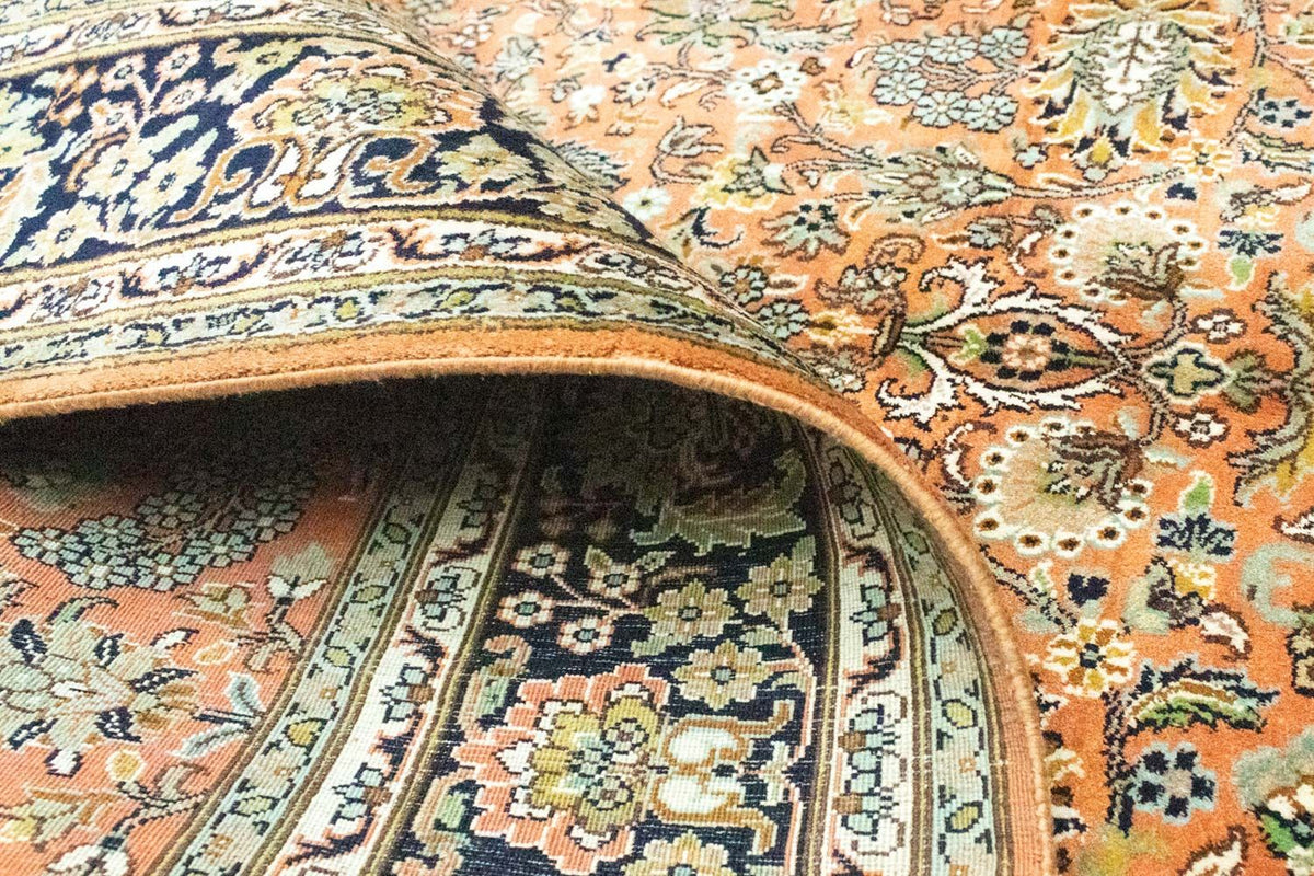 Silk Rug - Kashmir Silk - 181 x 130 cm - rust