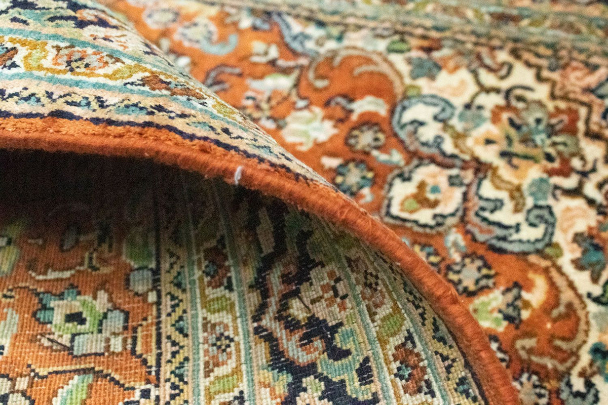 Silk Rug - Kashmir Silk - 94 x 63 cm - rust