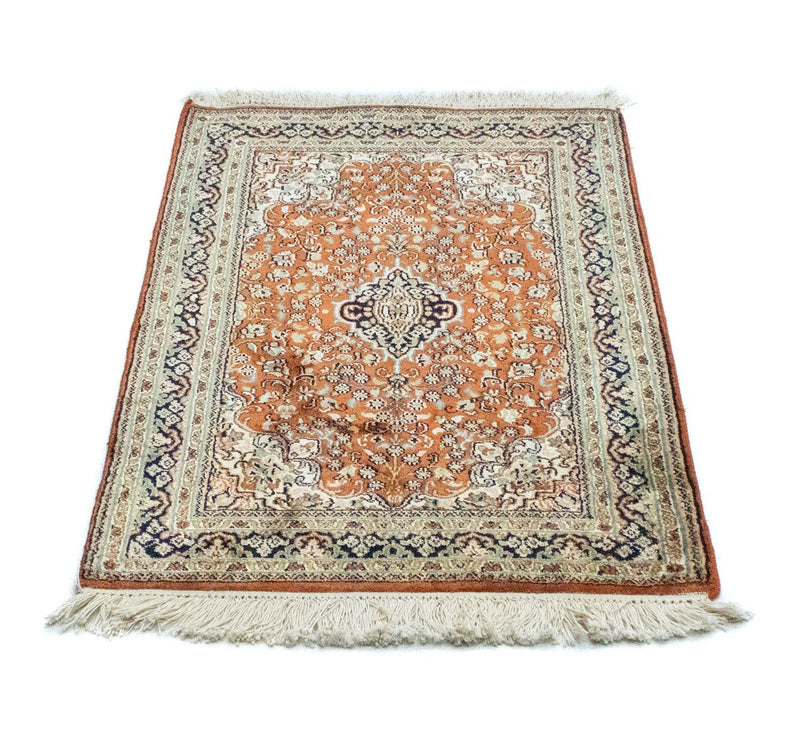 Silk Rug - Kashmir Silk - 94 x 63 cm - rust