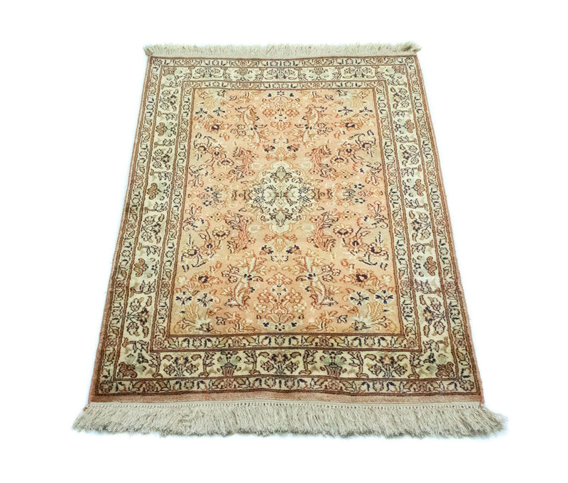 Silk Rug - Kashmir Silk - 95 x 61 cm - rust