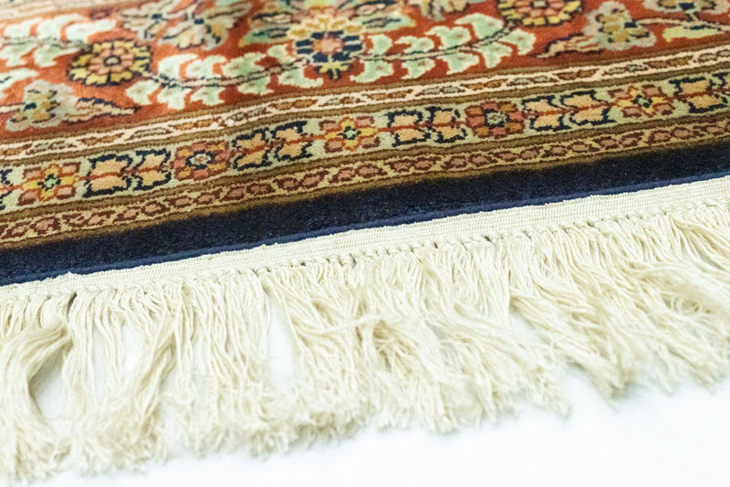 Silk Rug - Kashmir Silk other shape  - 127 x 125 cm - blue