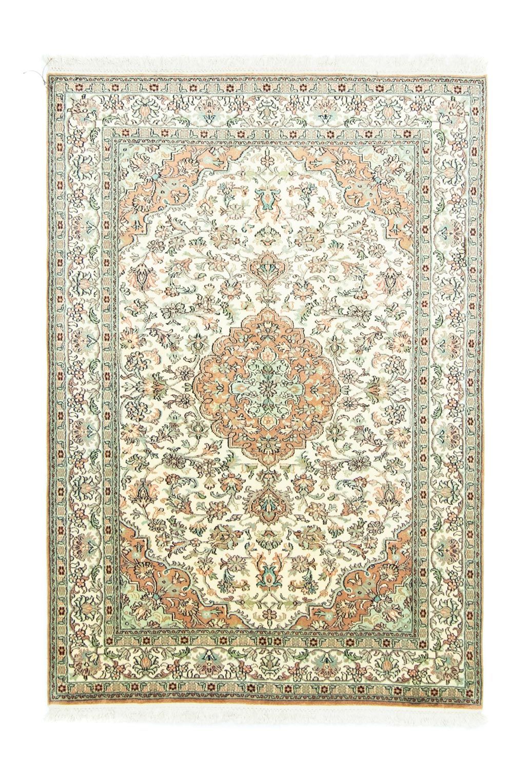 Silk Rug - Kashmir Silk - 183 x 129 cm - beige