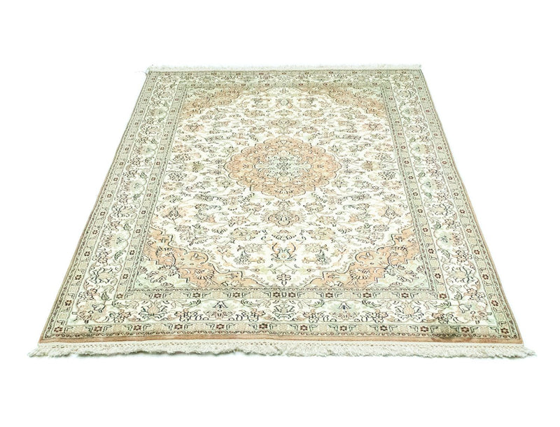 Silk Rug - Kashmir Silk - 183 x 129 cm - beige