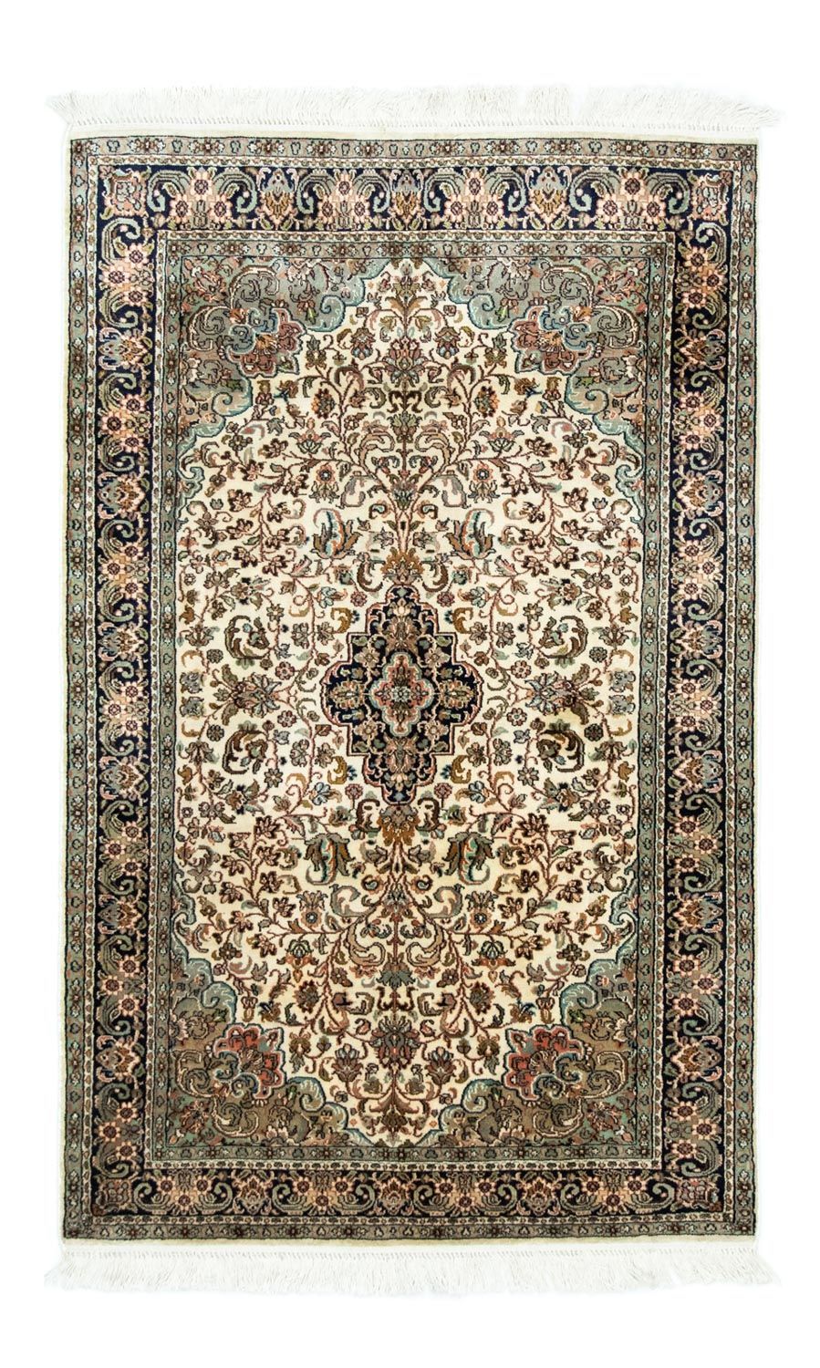 Silk Rug - Kashmir Silk - 150 x 95 cm - beige
