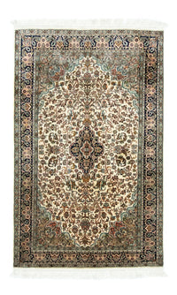 Silk Rug - Kashmir Silk - 150 x 95 cm - beige