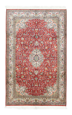 Silk Rug - Kashmir Silk - 159 x 100 cm - red
