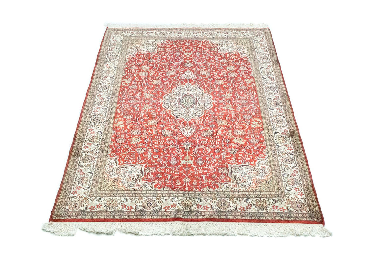 Silk Rug - Kashmir Silk - 159 x 100 cm - red