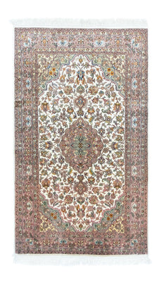 Silk Rug - Kashmir Silk - 159 x 94 cm - beige