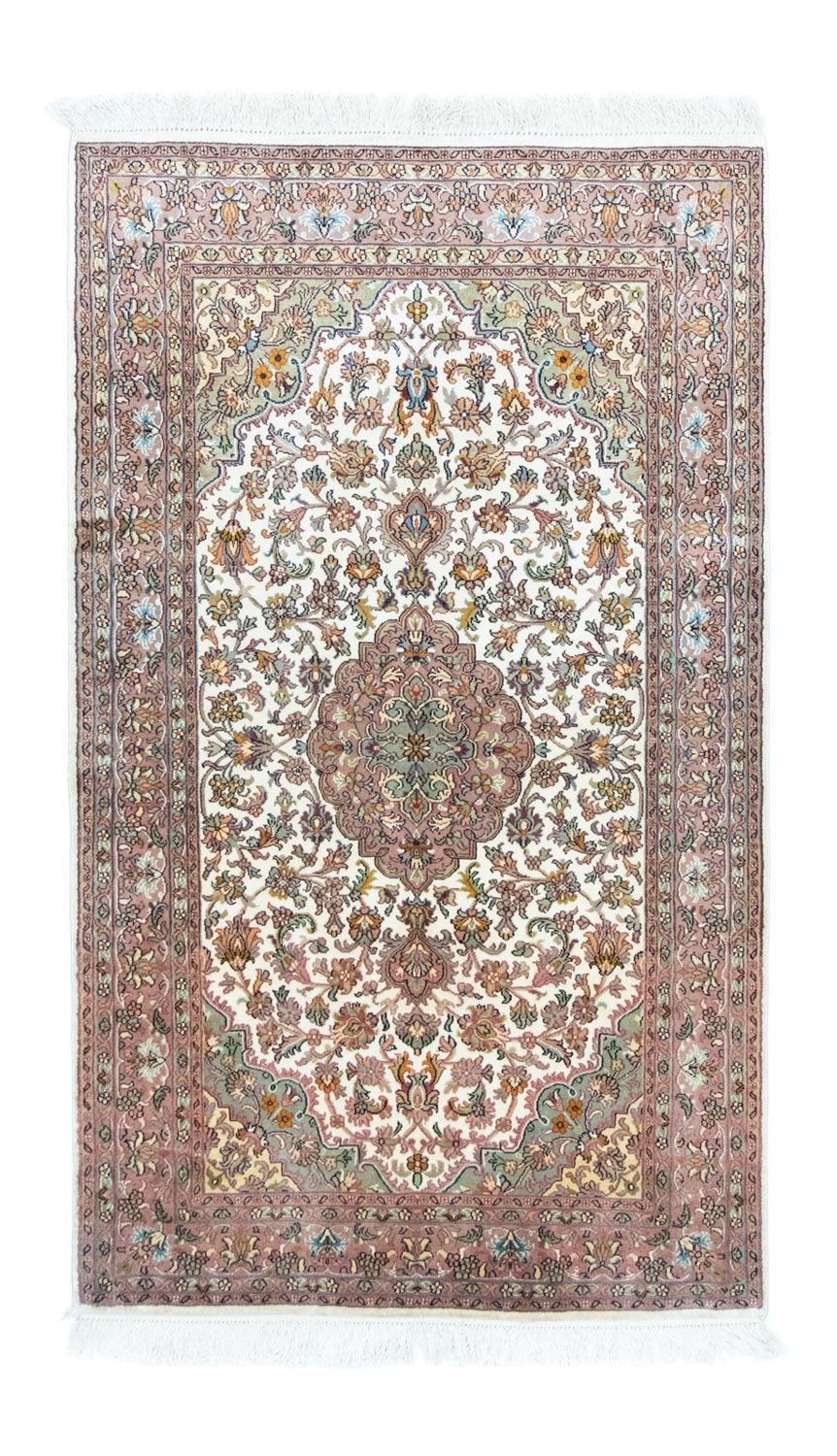 Silk Rug - Kashmir Silk - 159 x 94 cm - beige
