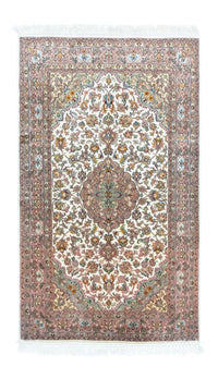 Silk Rug - Kashmir Silk - 159 x 94 cm - beige