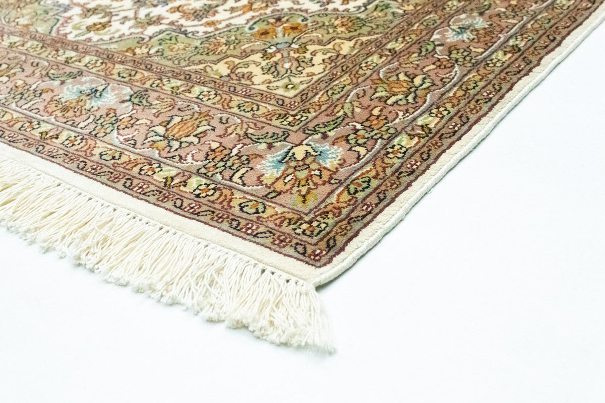 Silk Rug - Kashmir Silk - 159 x 94 cm - beige