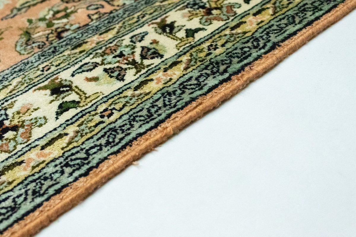 Silk Rug - Kashmir Silk - 93 x 64 cm - salmon